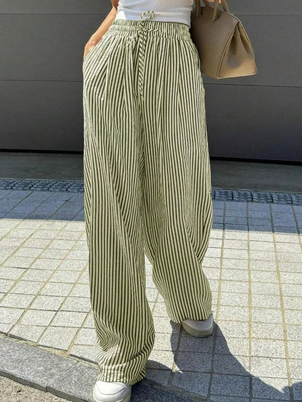 Striped Wide Leg Pants