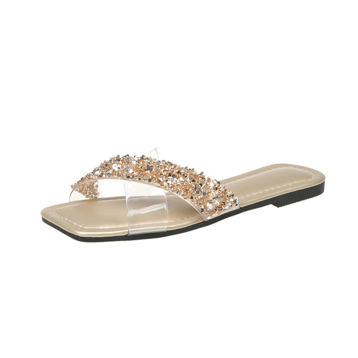 Open Toe Rhinestone Sandals