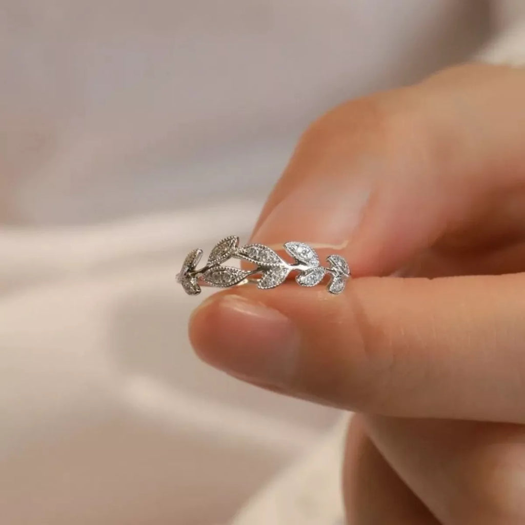 925 Sterling Silver Leaf Ring