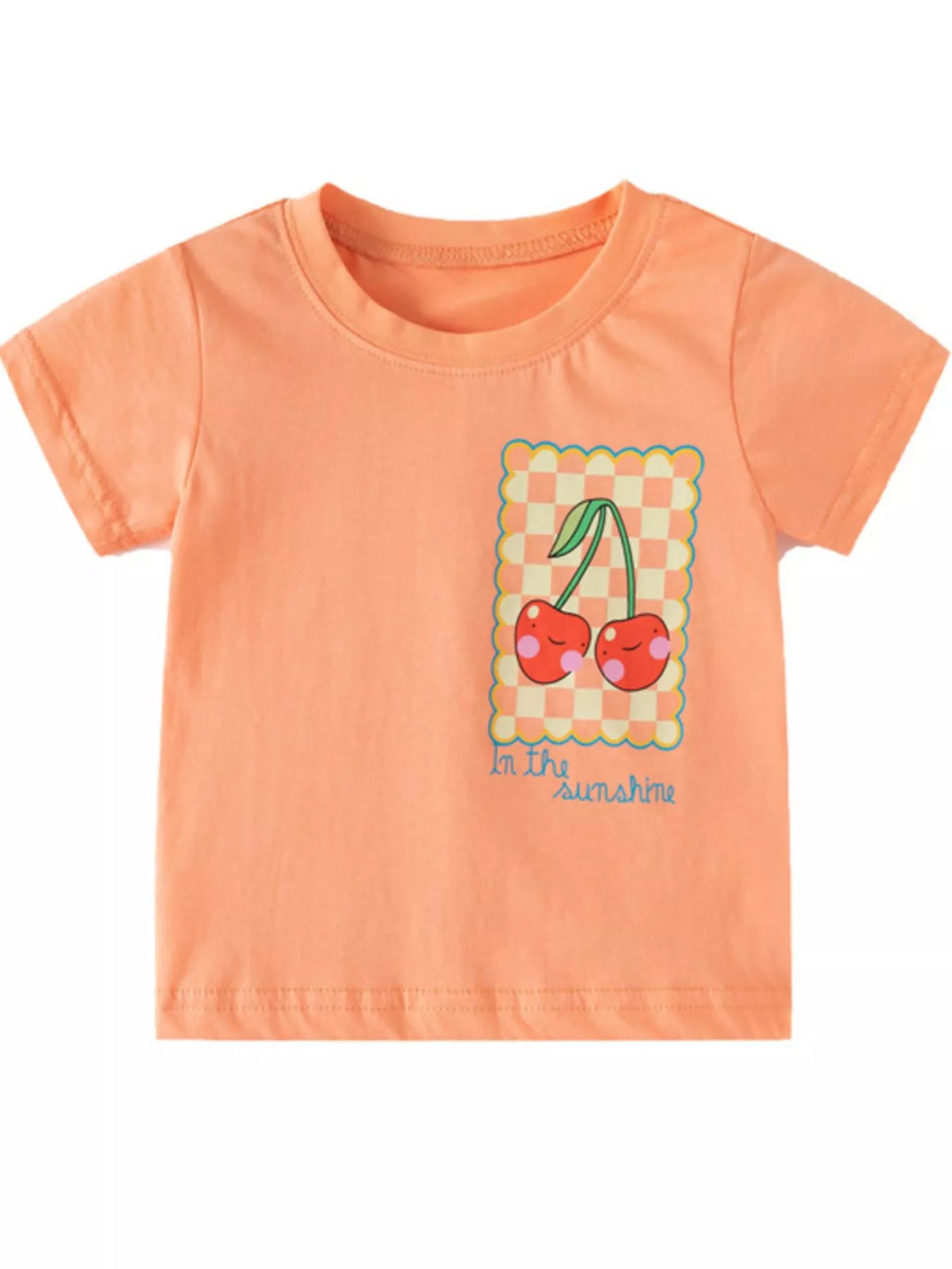 Children's Cherry Round Neck T-Shirt