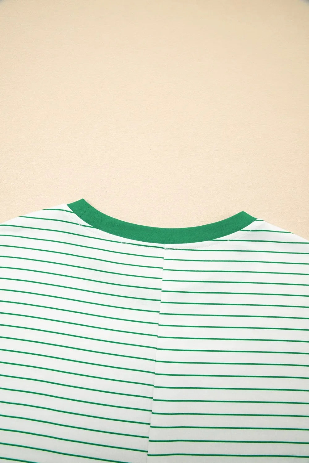 Casual Striped T-Shirt Dress with Pockets