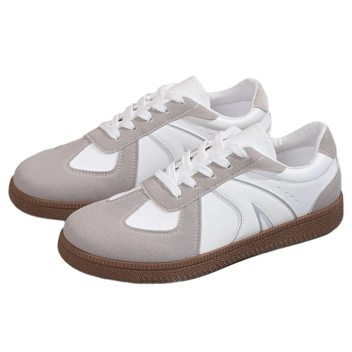 Lace Up Round Toe Sneakers