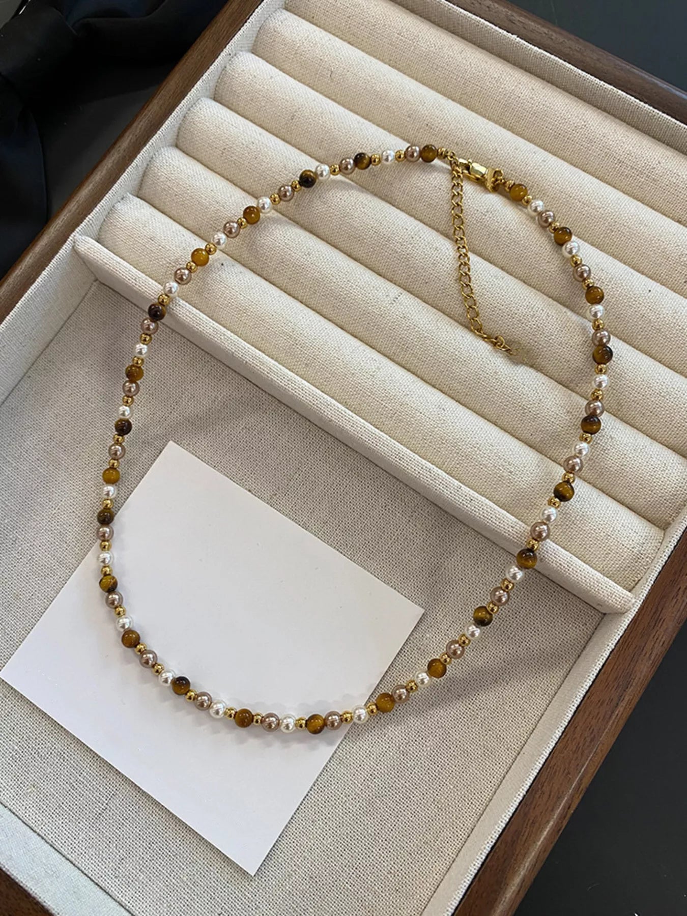 Tiger Eye Adjustable Necklace