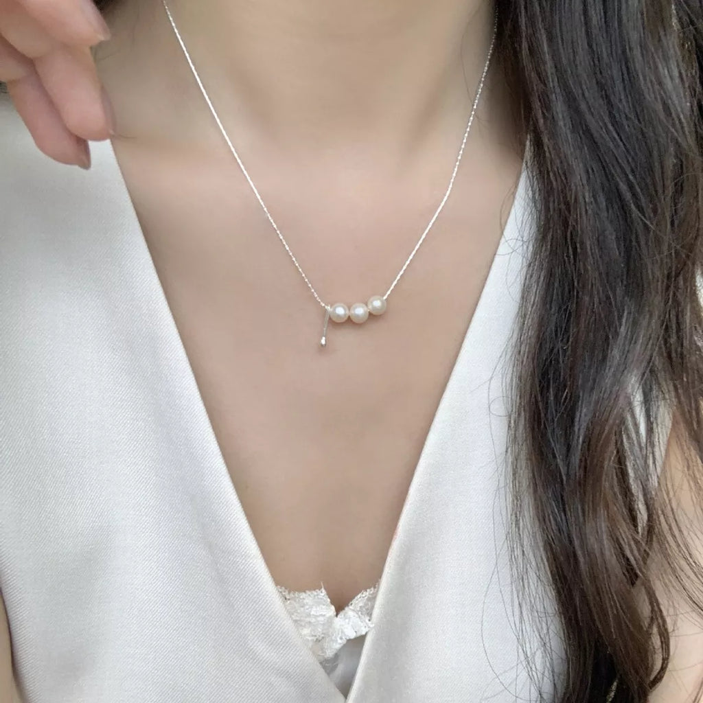 Freshwater Pearl 925 Sterling Silver Necklace