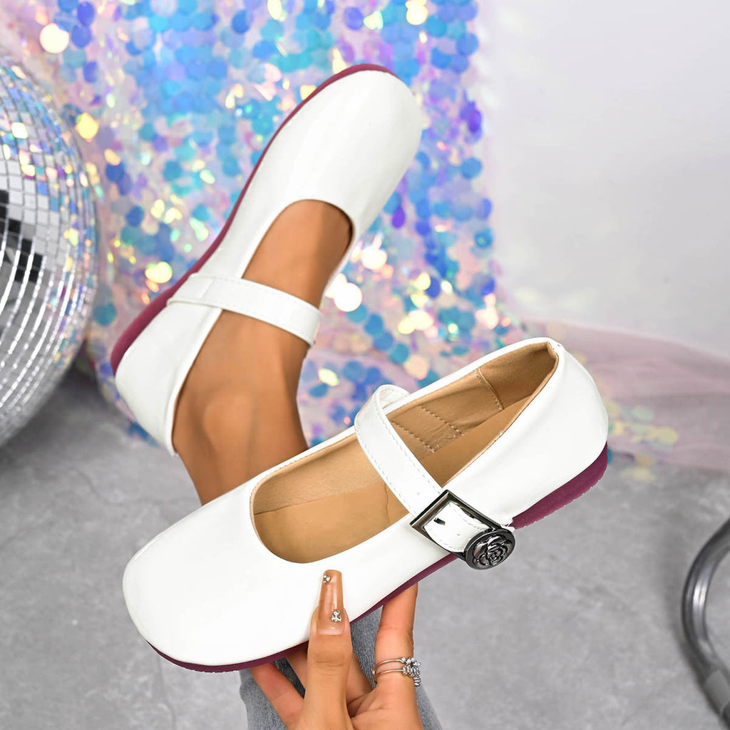 Buckle Strap Mary Jane Loafers