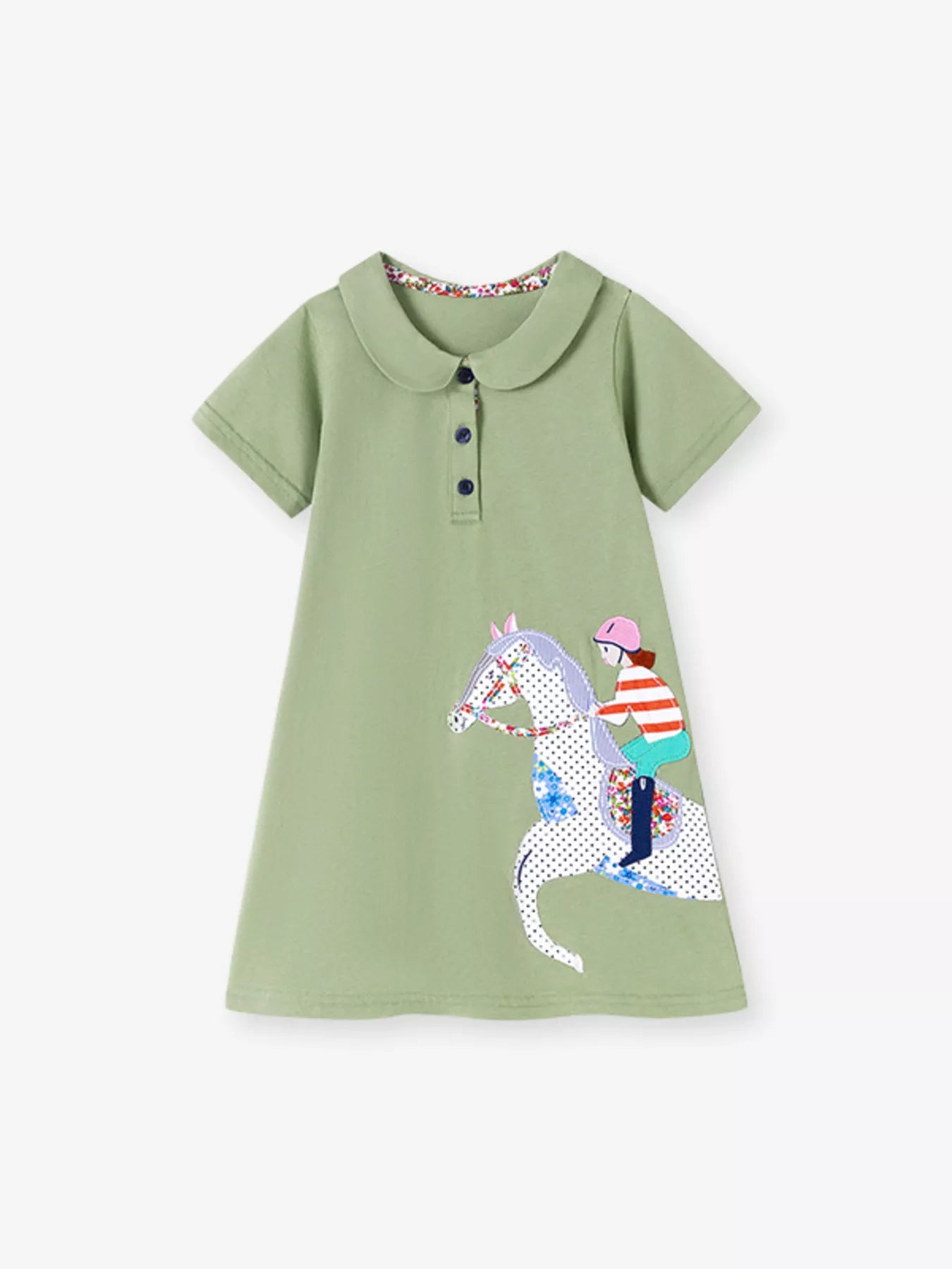 Children's Equestrian Short Sleeve Polo Dress