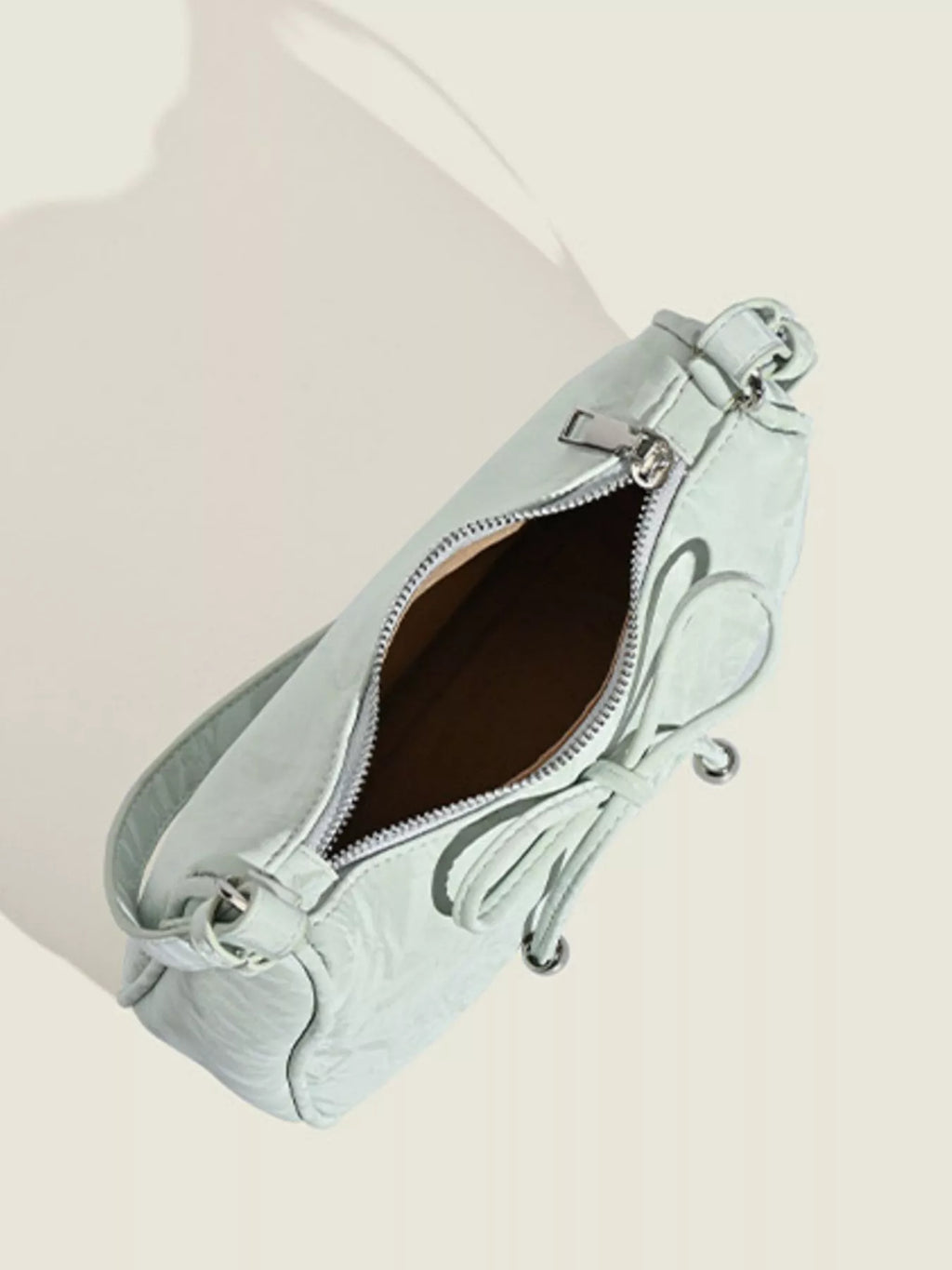 Bow Accent Shoulder Bag