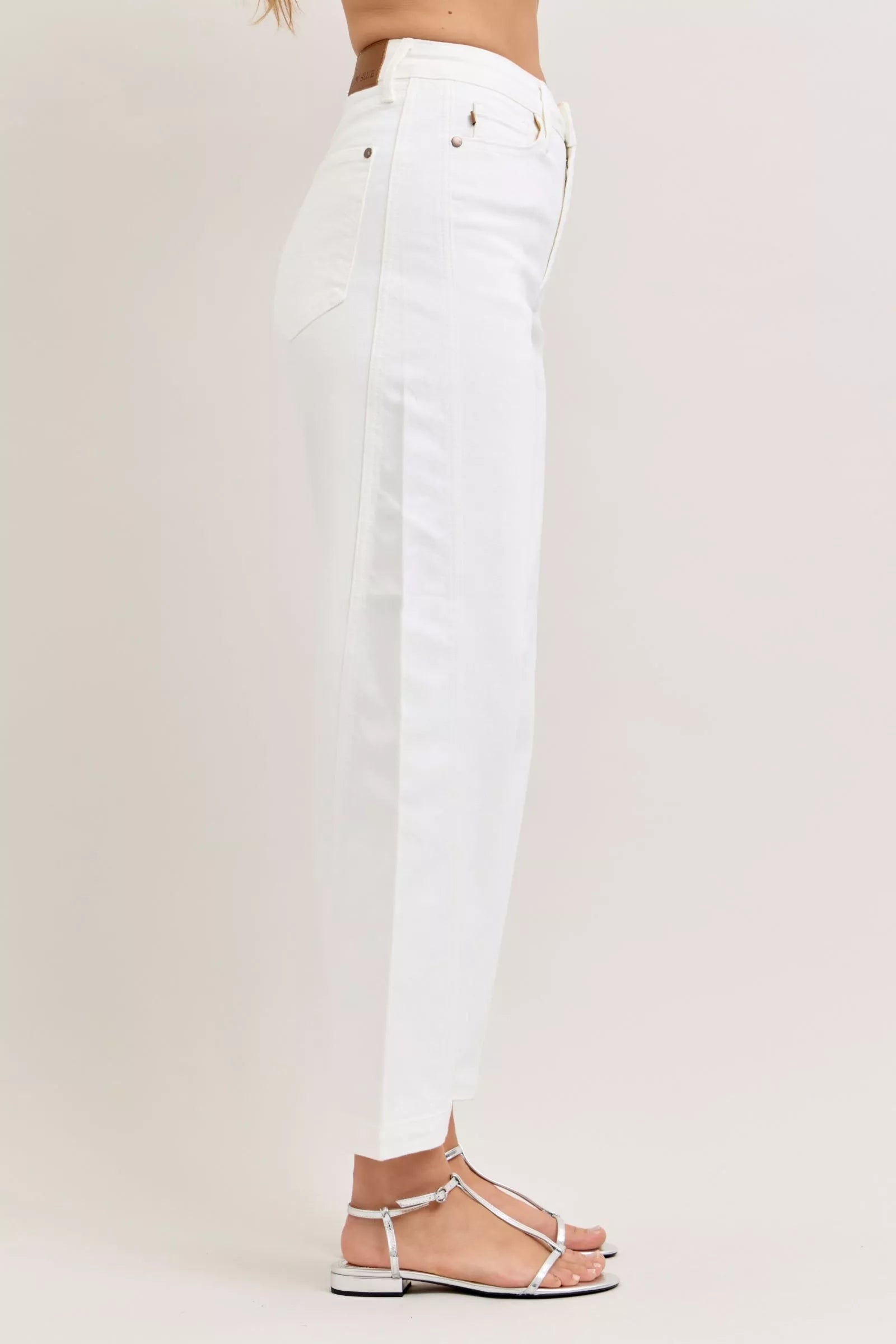 Judy Blue High-Waisted Rigid Magic Panel Barrel Jeans