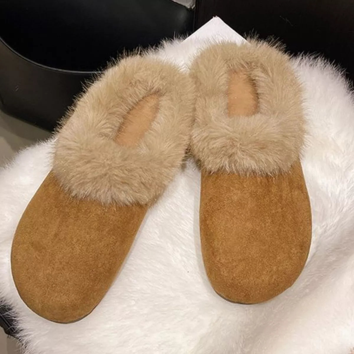 Fuzzy Plush Warm Indoor Slippers