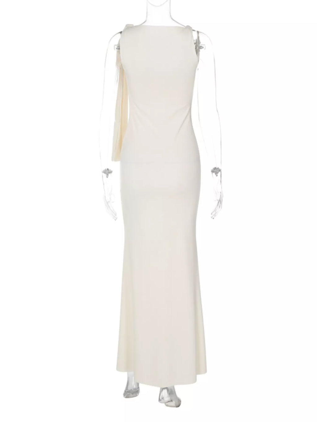 Sleeveless Maxi Dress with Draping Detail