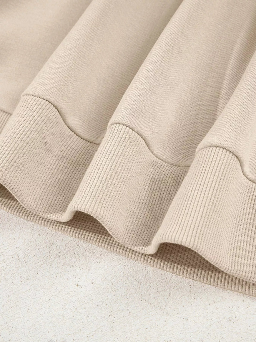 Notched Raglan Sleeve Sweatshirt