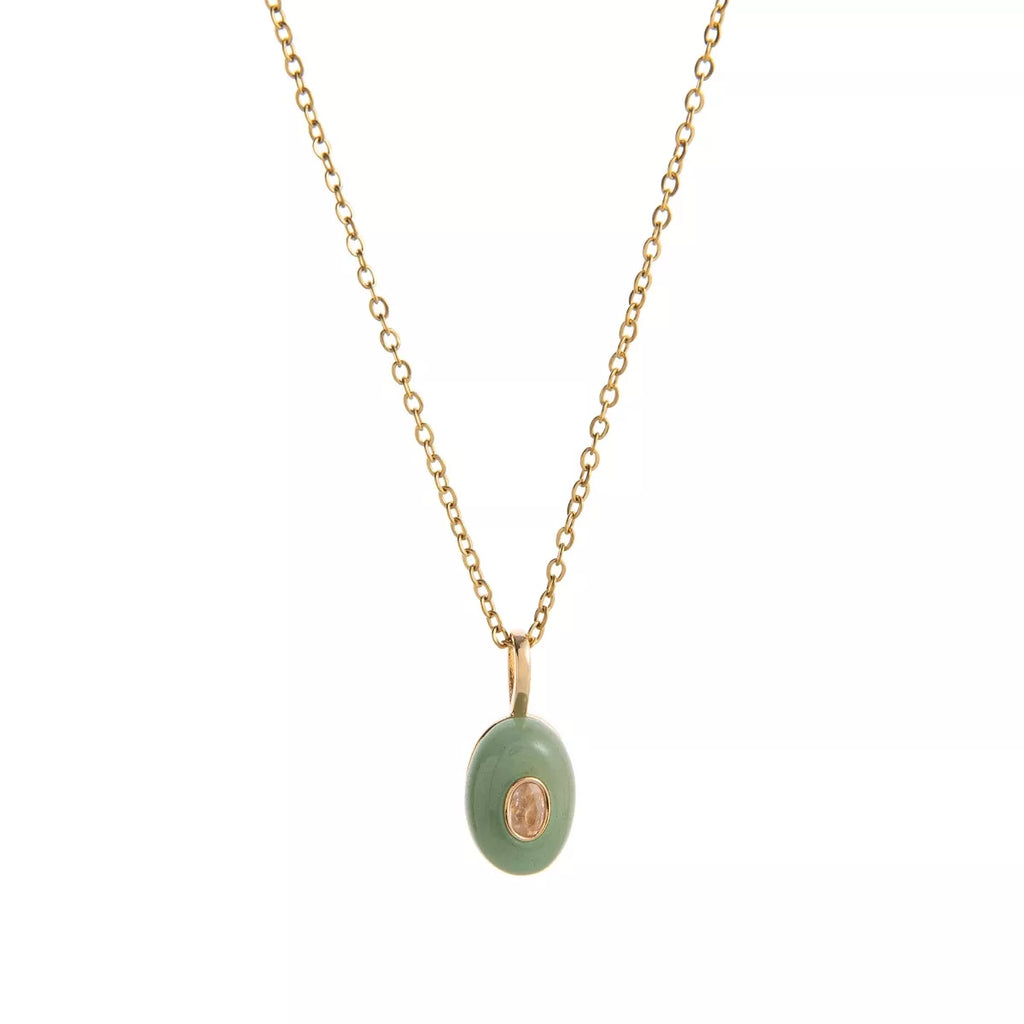 Natural Stone Pendant Necklace