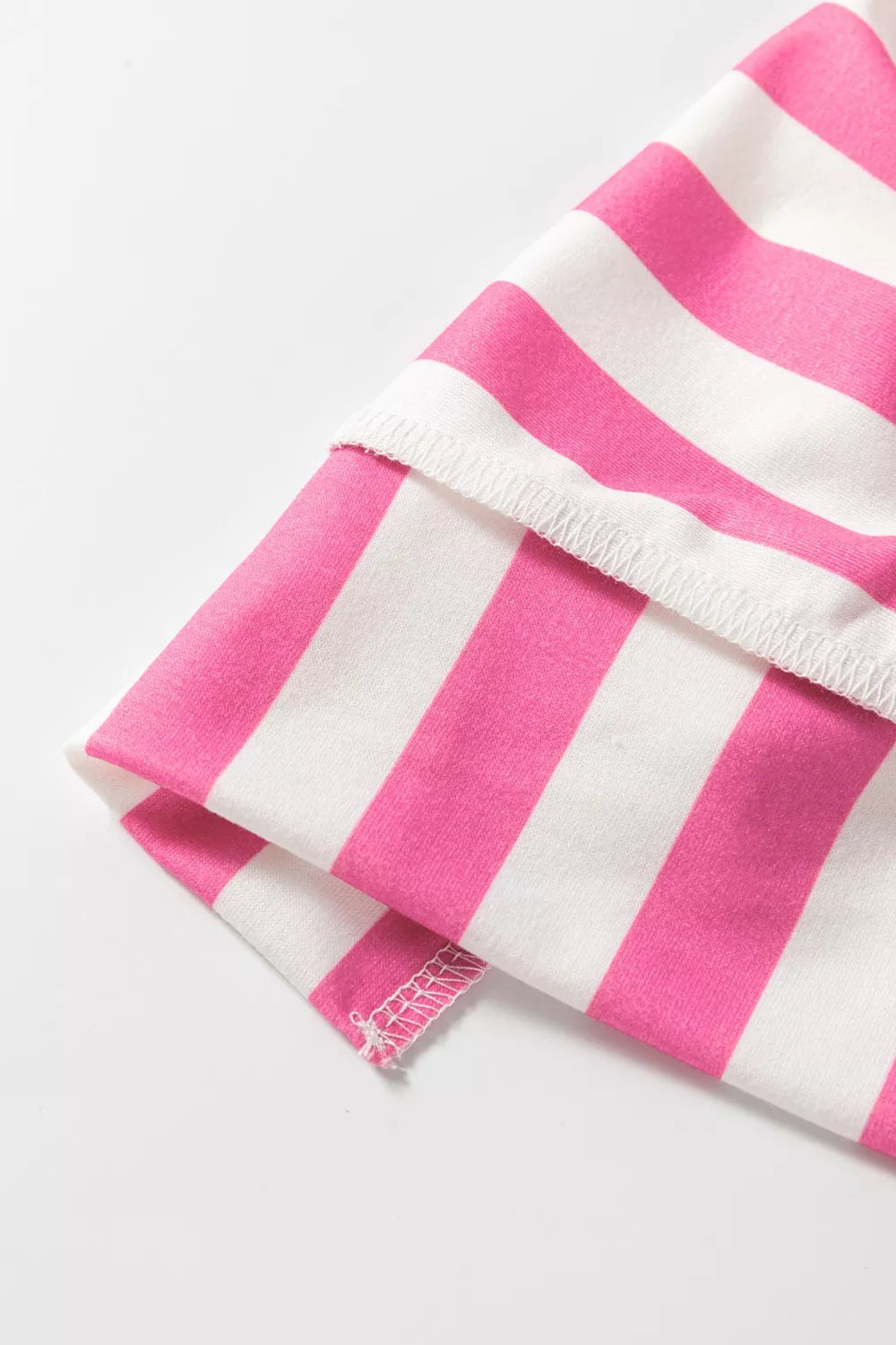 Stripe Exposed Seam Contrast Patchwork Oversized Top
