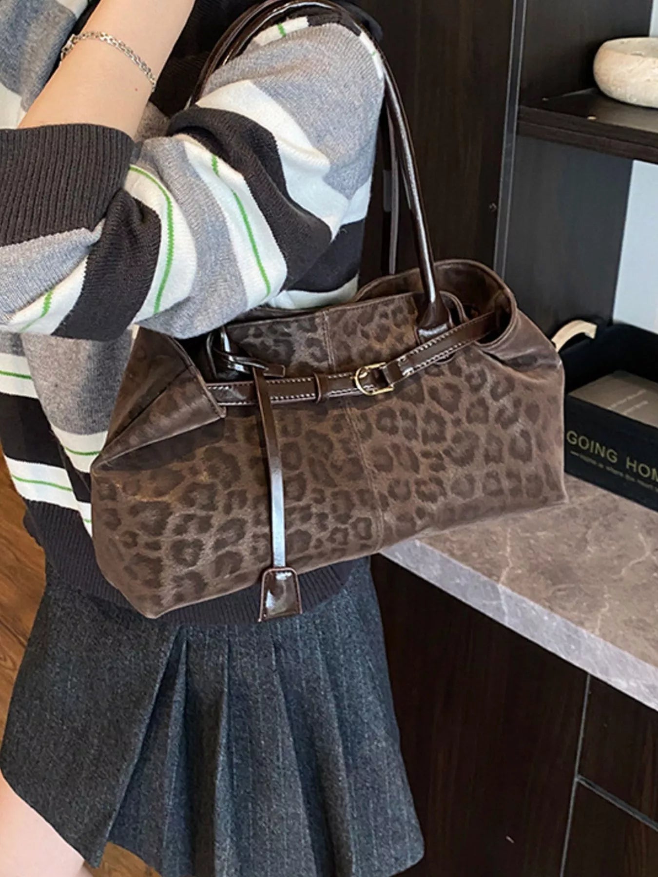 Leopard Print Handbag