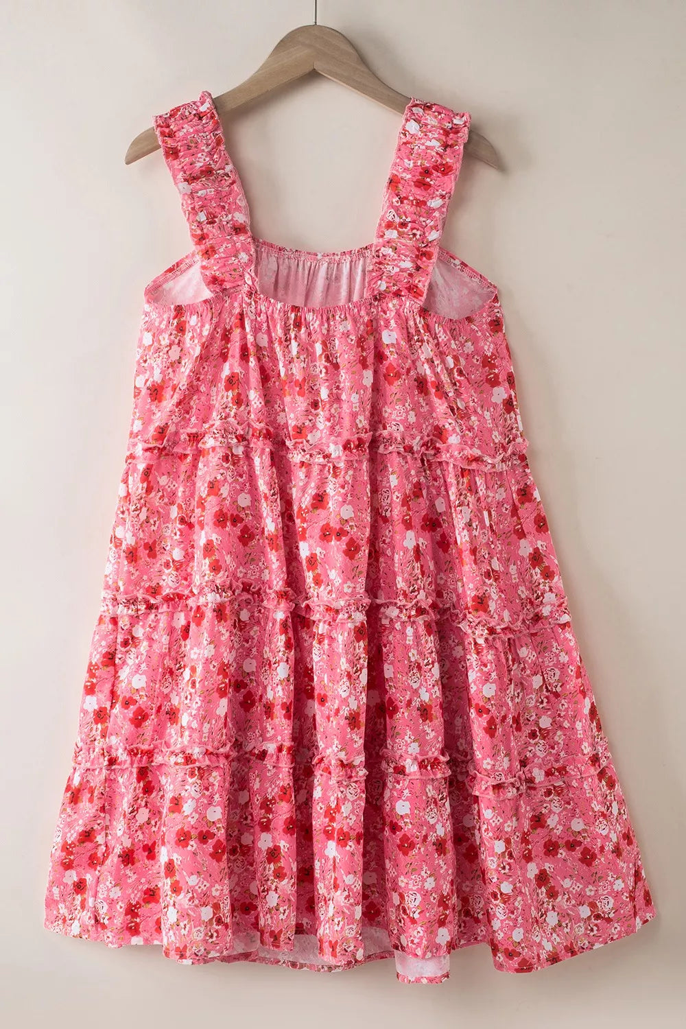 Floral Print Ruffle Tiered Mini Dress