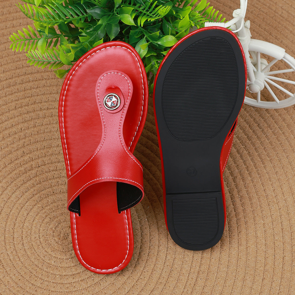 Toe Post Flats Sandals