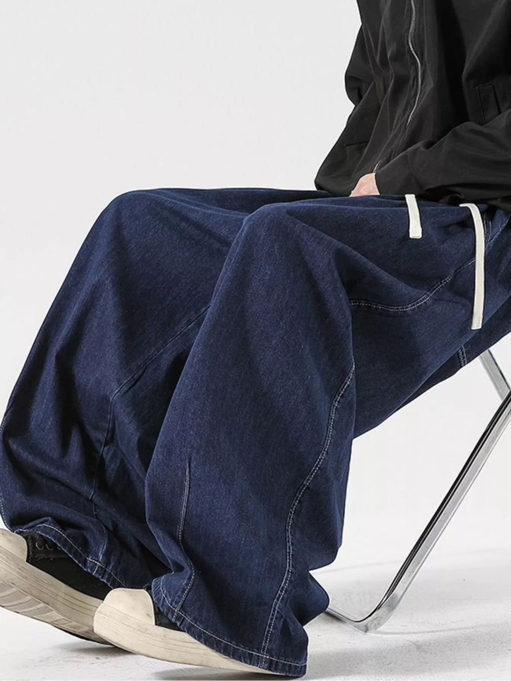 Men's Drawstring Loose Fit Jeans