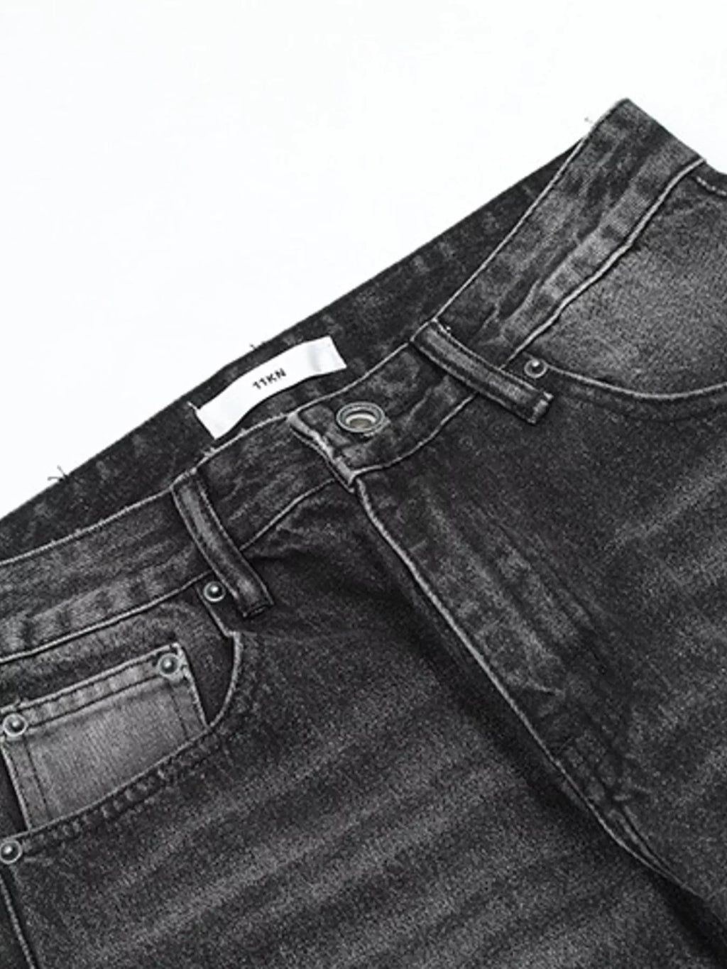 Men's Washed Wide Leg Jeans