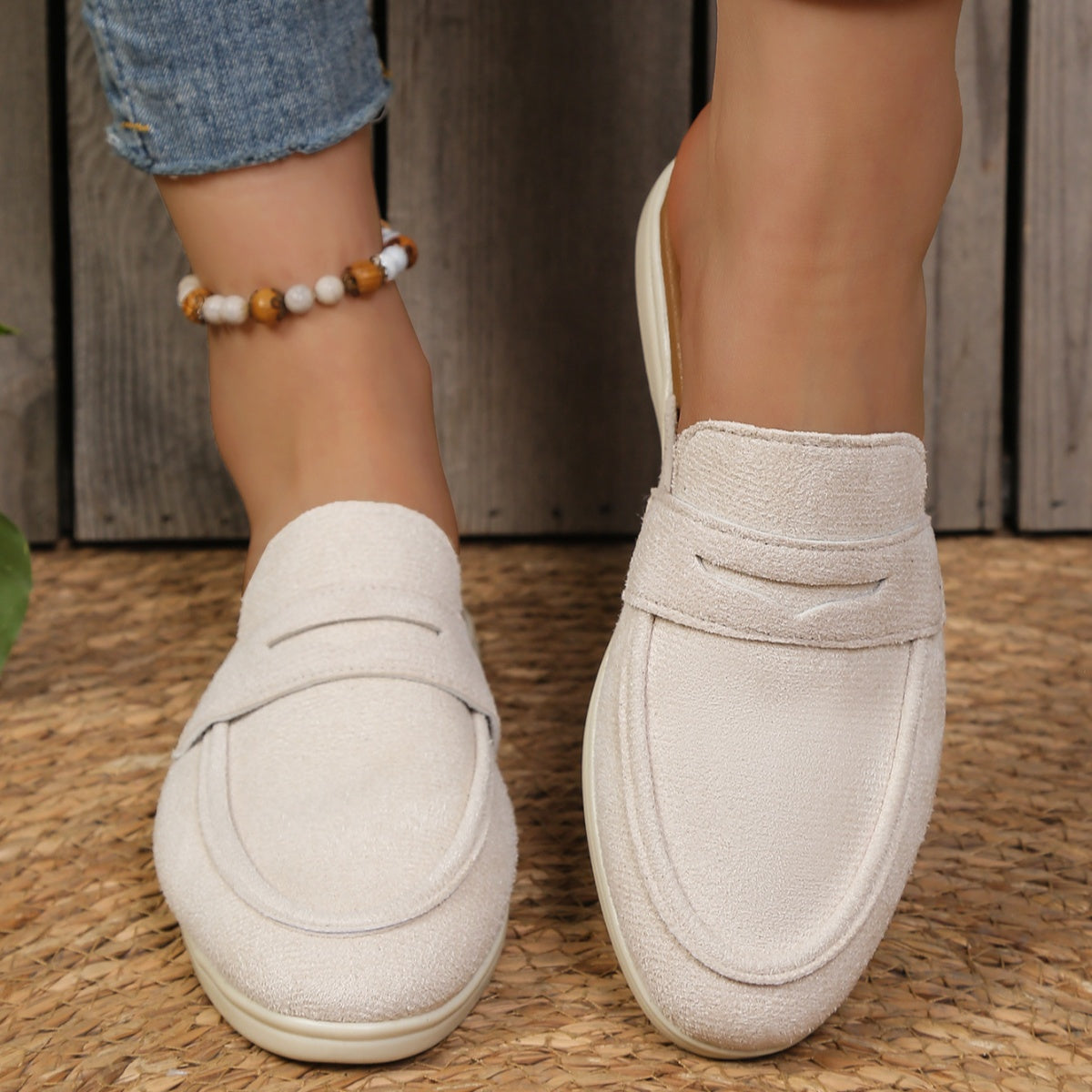 Round Toe Slip-Ons