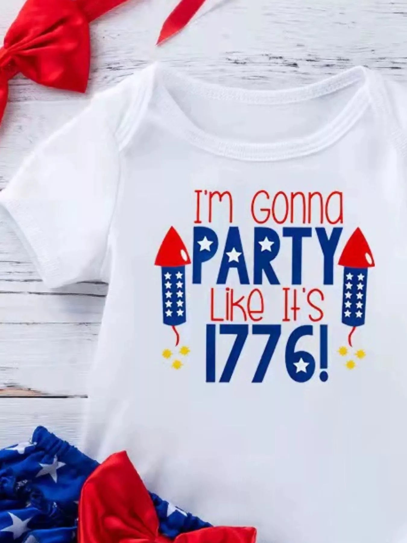 Children's Little Miss America Patriotic Outfit Set