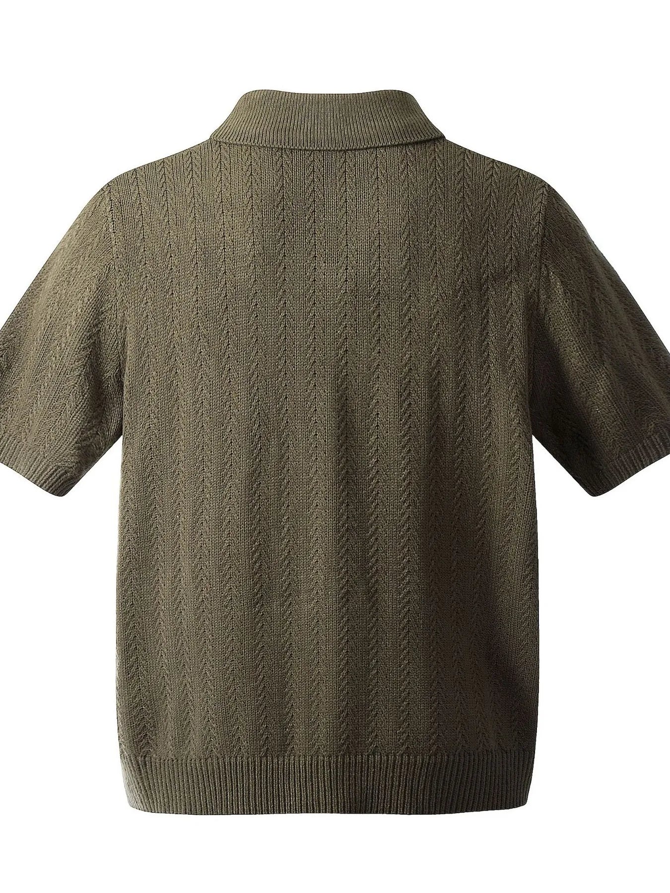 Men's Button Detail Short Sleeve Polo