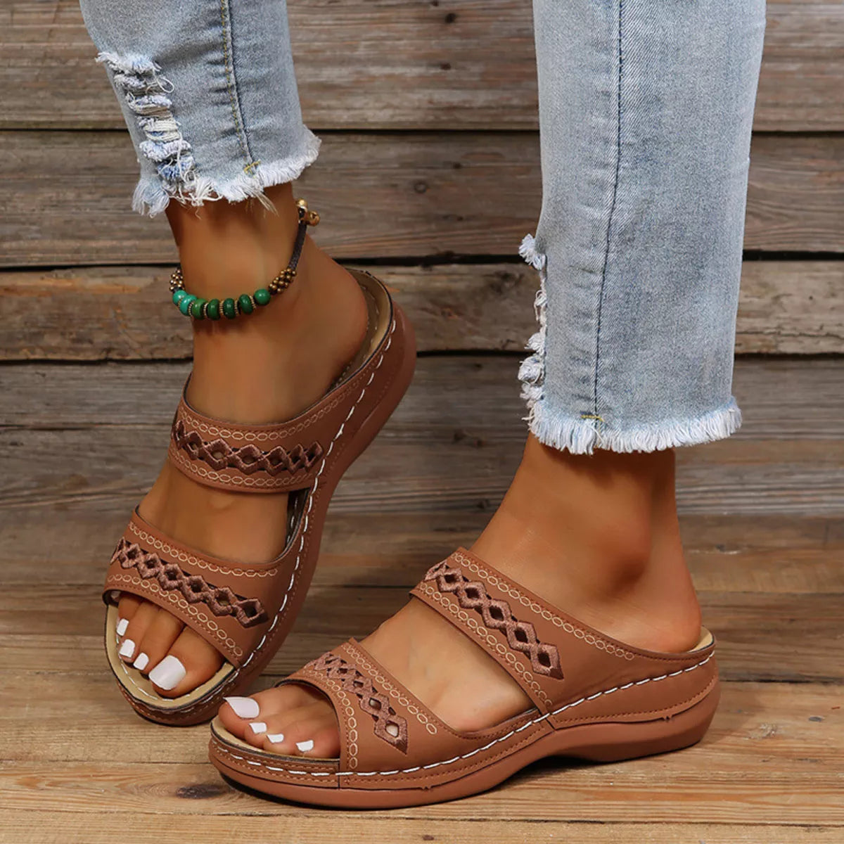Open Toe Wedge Sandals