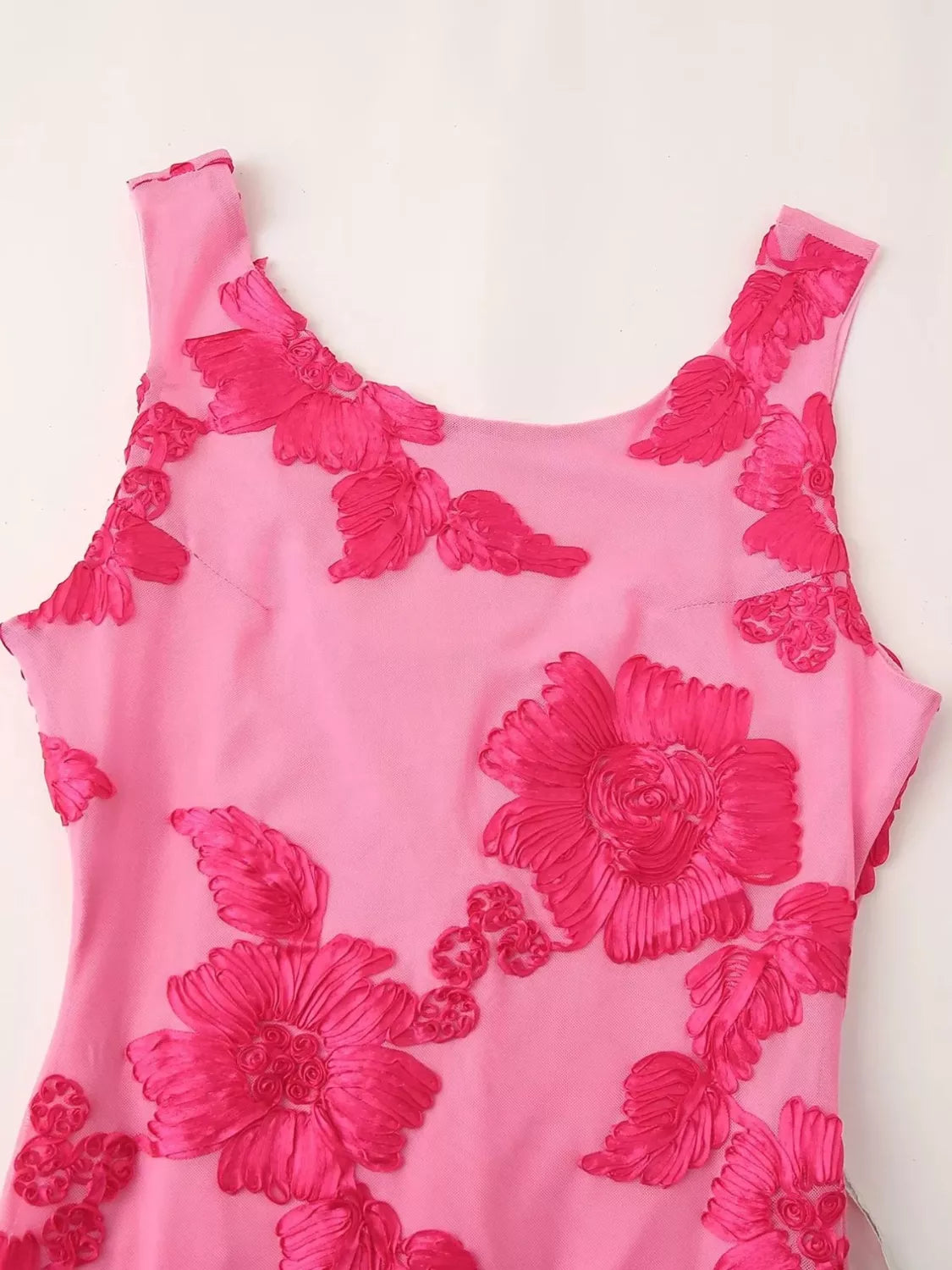 Floral Wide Strap Midi Dress