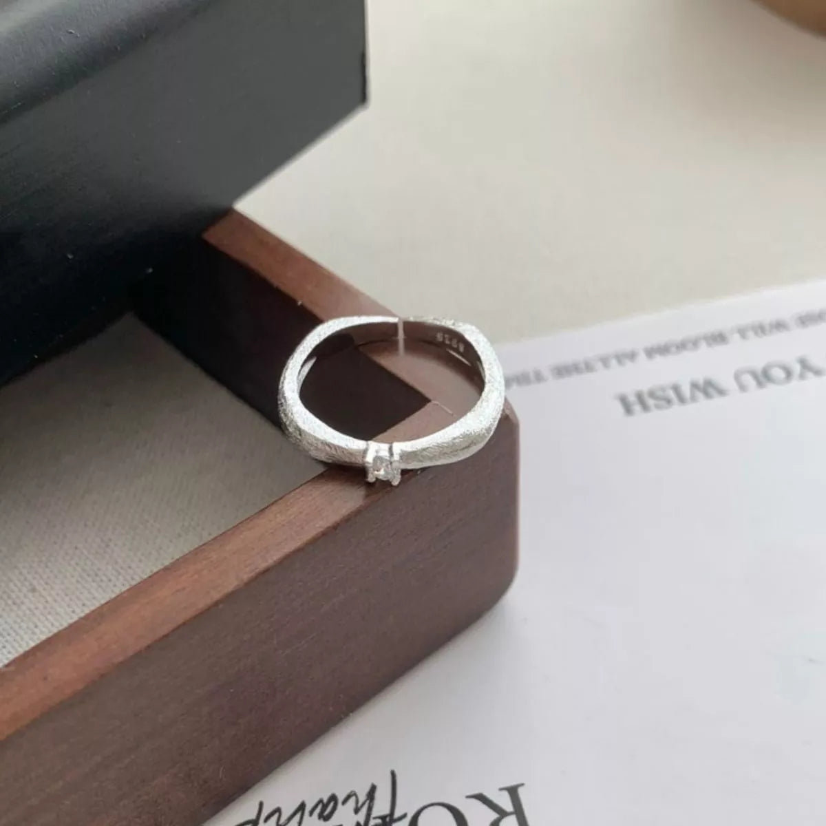 925 Sterling Silver Zircon Ring