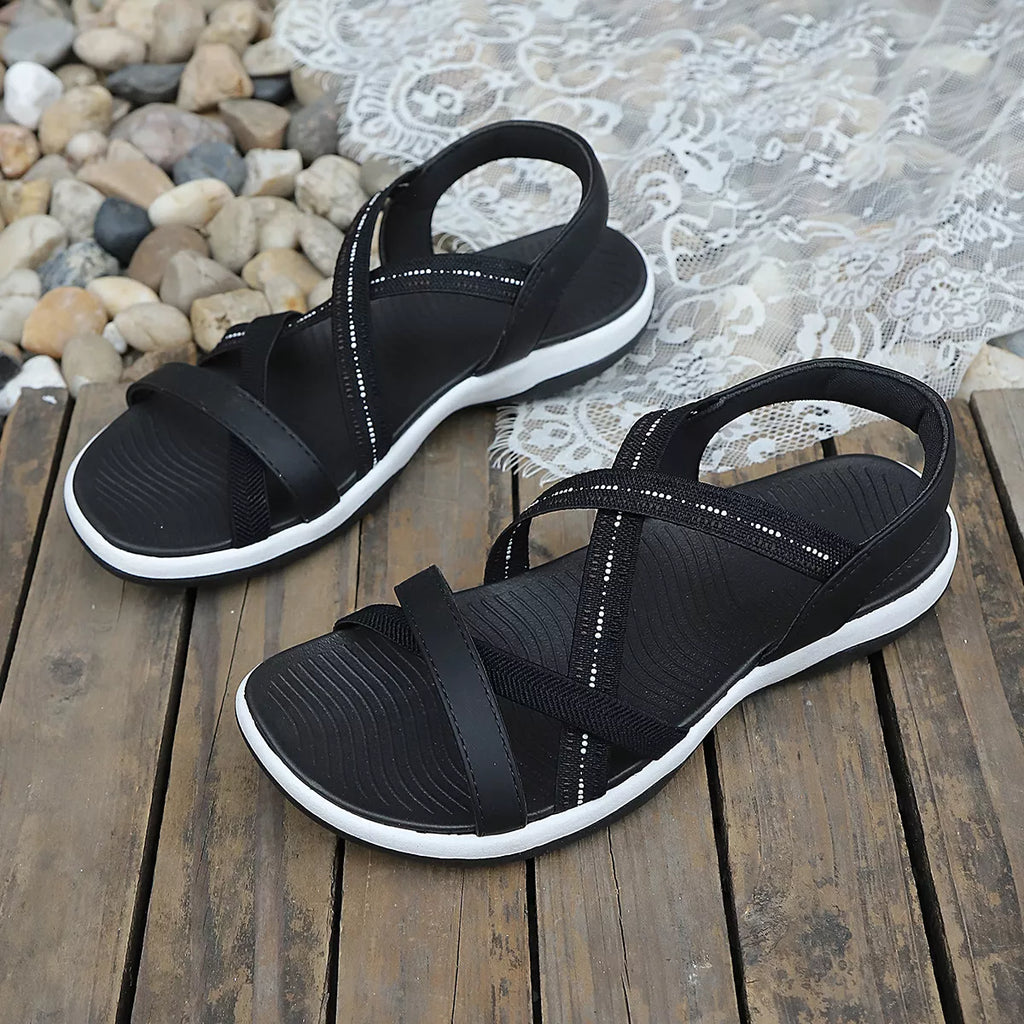 Elastic Strap Comfort Sandals