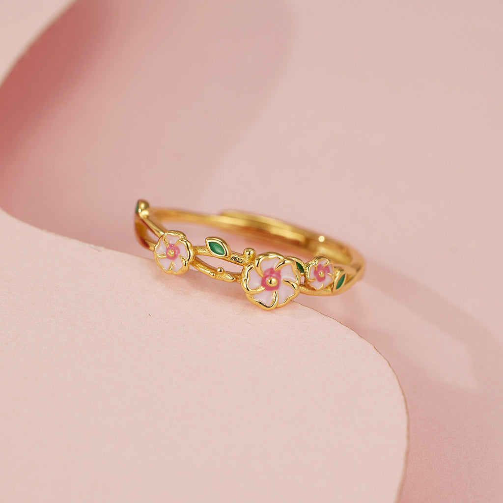 925 Sterling Silver Flower Ring