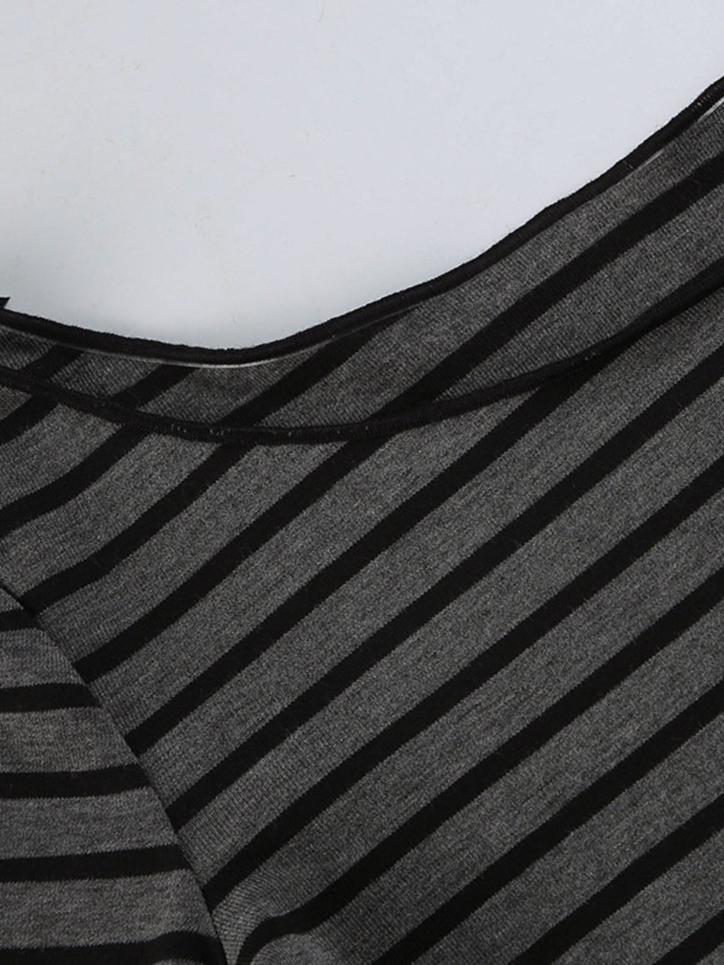 Striped Boat Neck Long Sleeve T-Shirt
