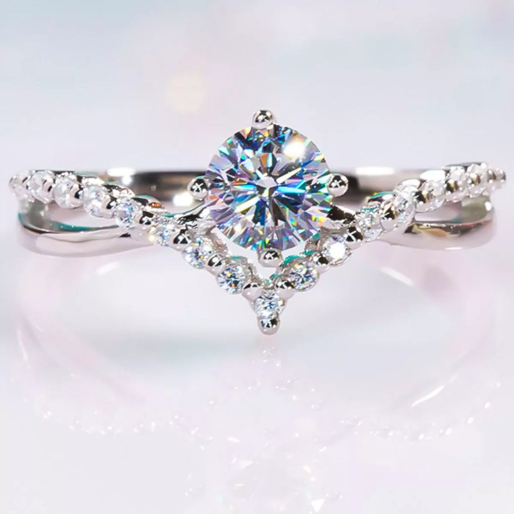 Moissanite 925 Sterling Silver Ring