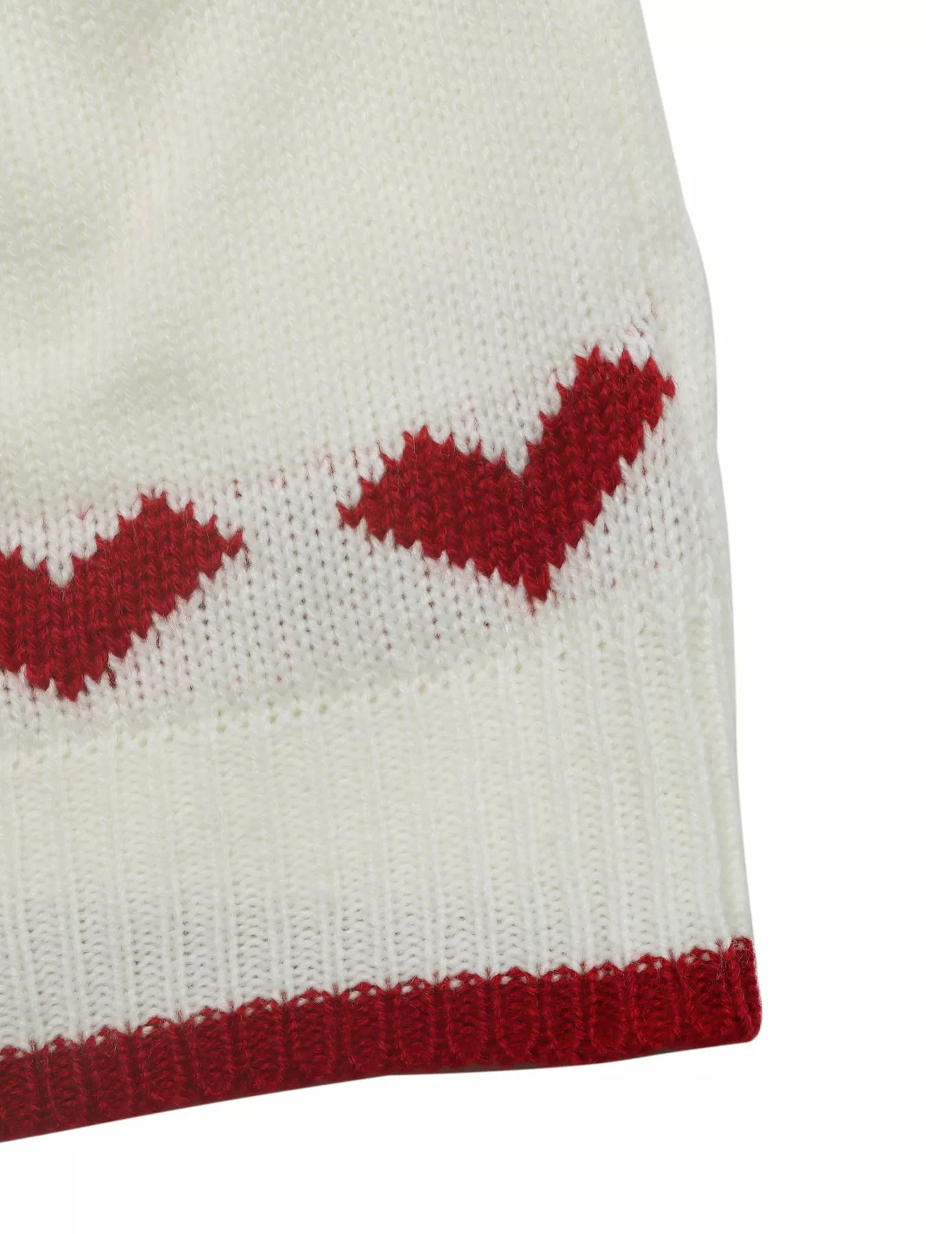 Heart Pattern Dropped Shoulder Sweater