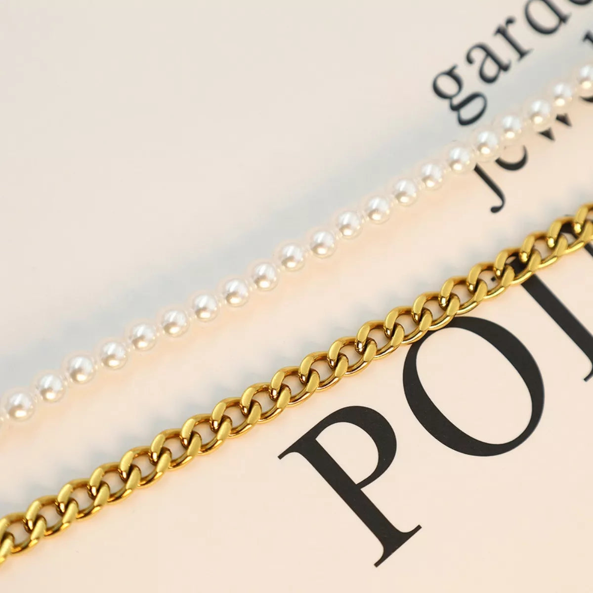 18K Gold-Plated Pearl Toggle Necklace