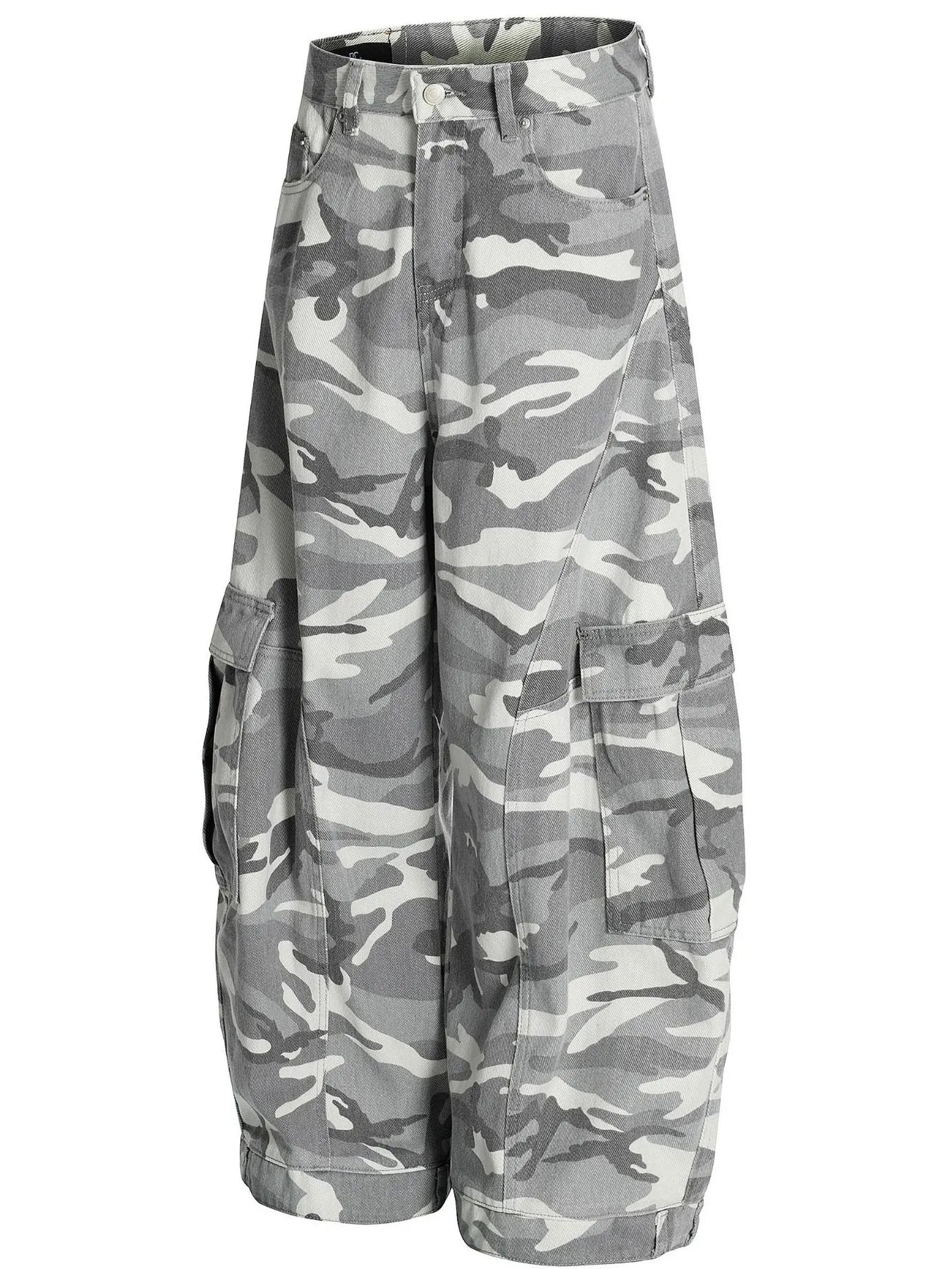 Men's Camo Cargo Wide Leg Jeans