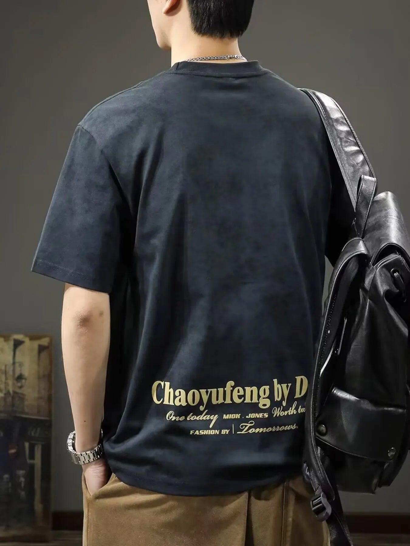 Men's Full Size Freedom Vintage Round Neck T-Shirt Plus Size