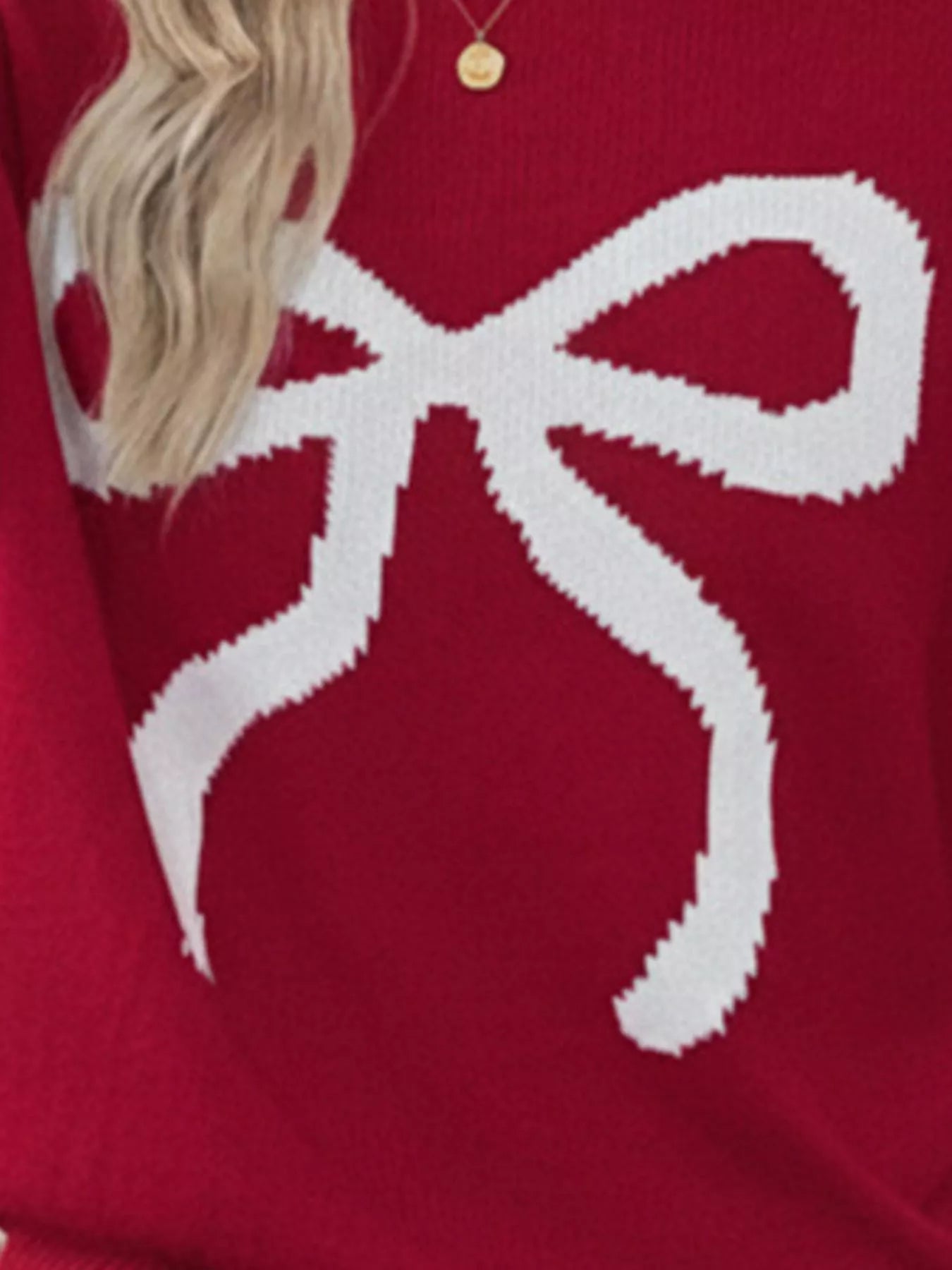 Bow Round Neck Sweater