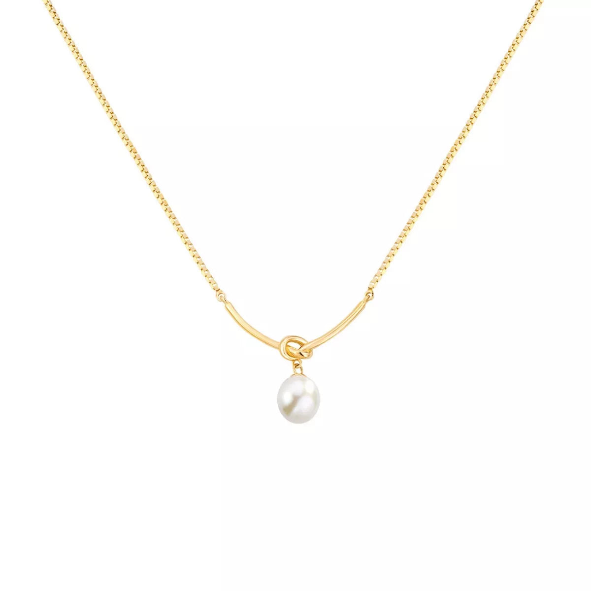925 Sterling Silver Pearl Necklace