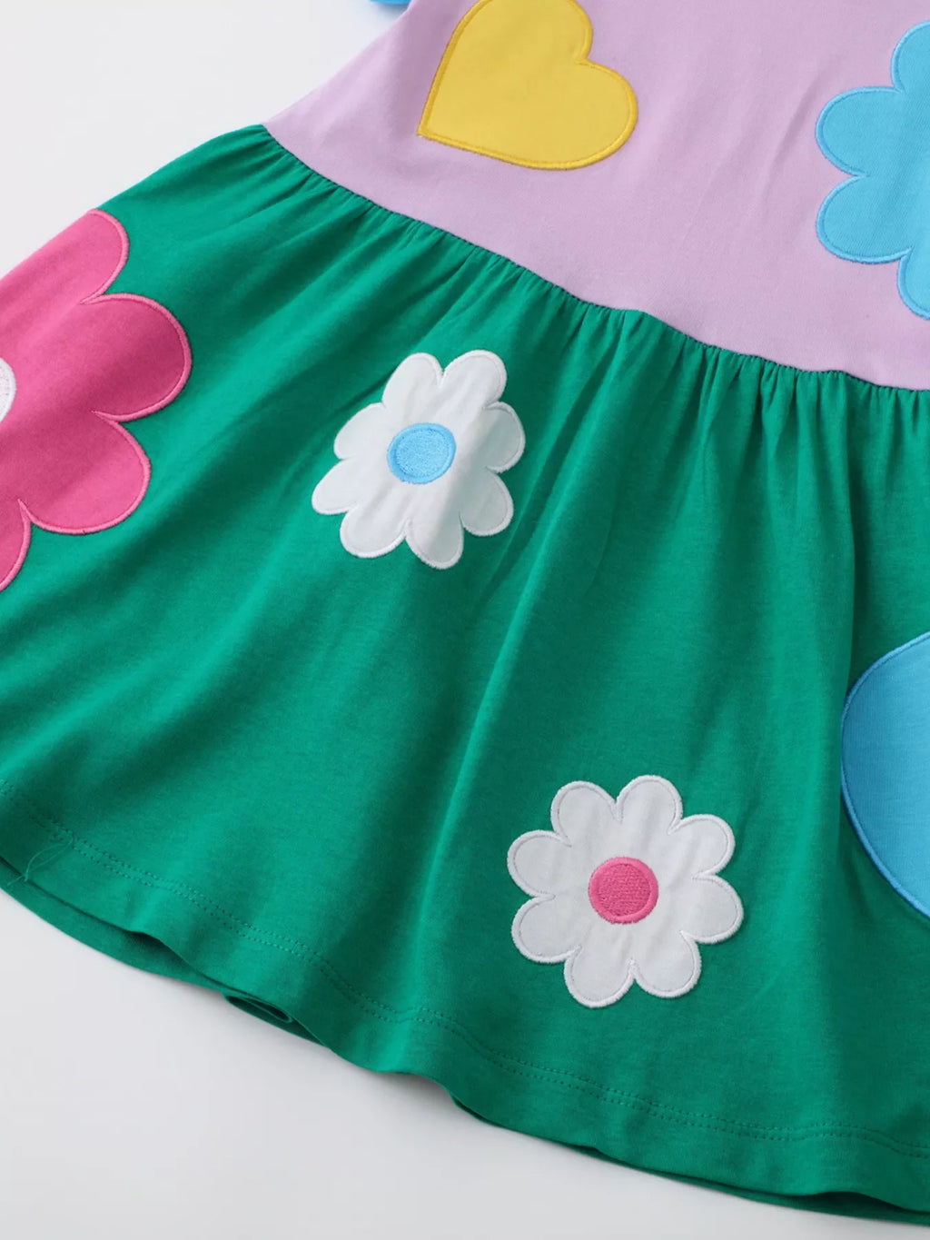 Children's Flower Round Neck Dress