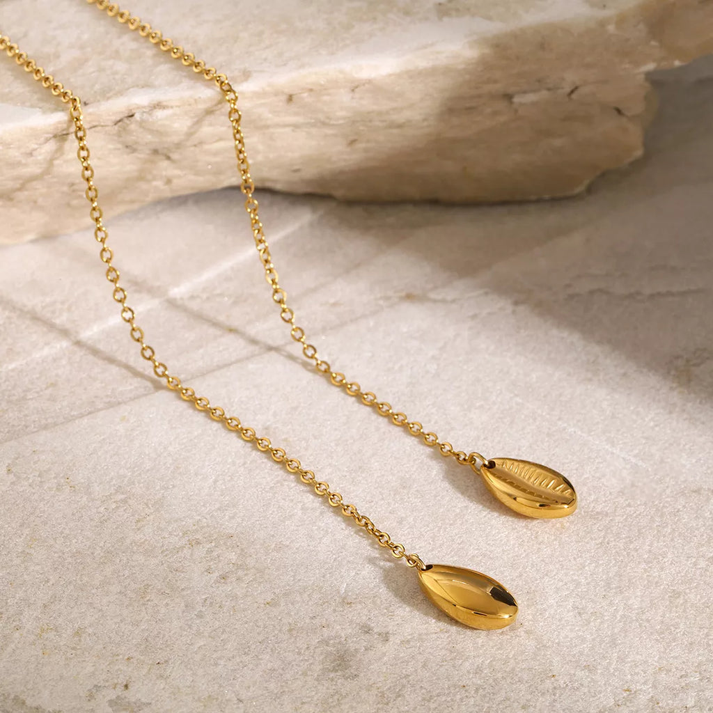 18K Gold-Plated Y-Shaped Necklace