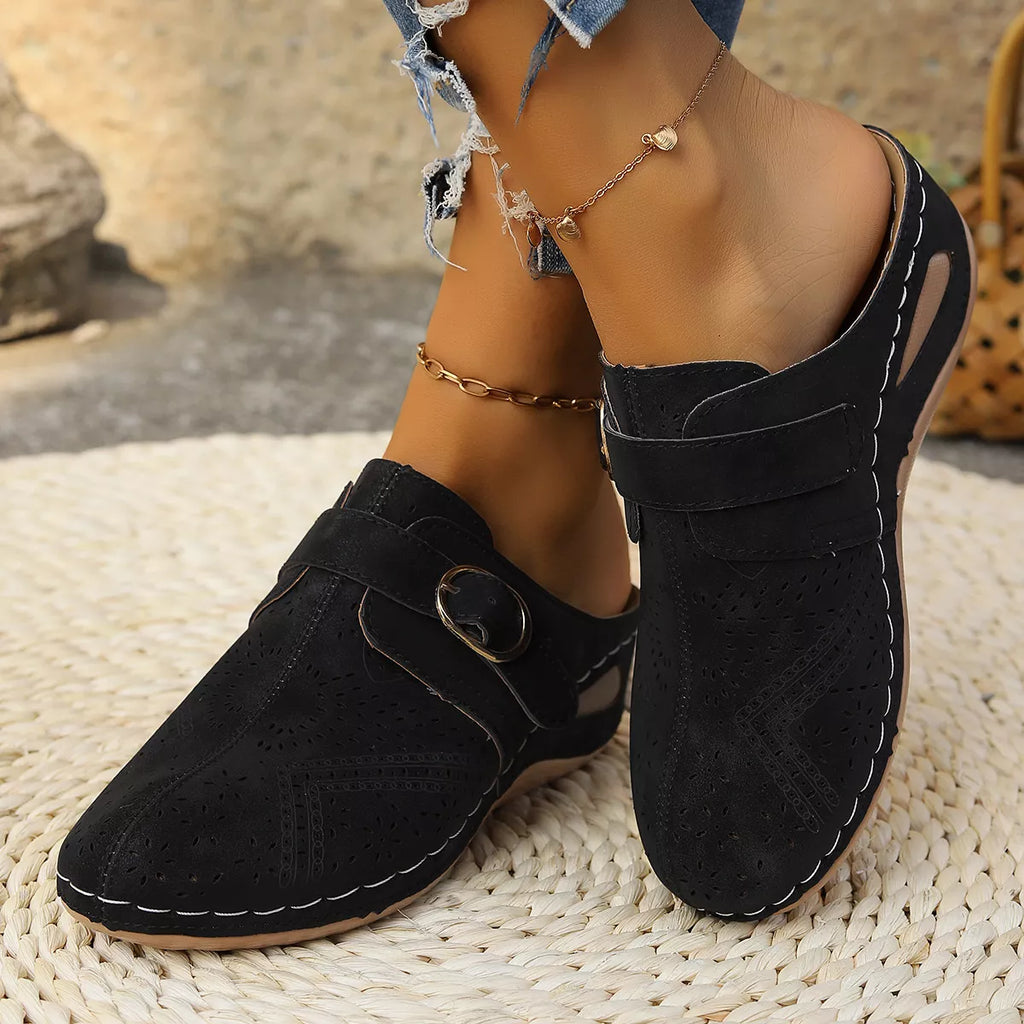 Casual Buckle Slip-Ons