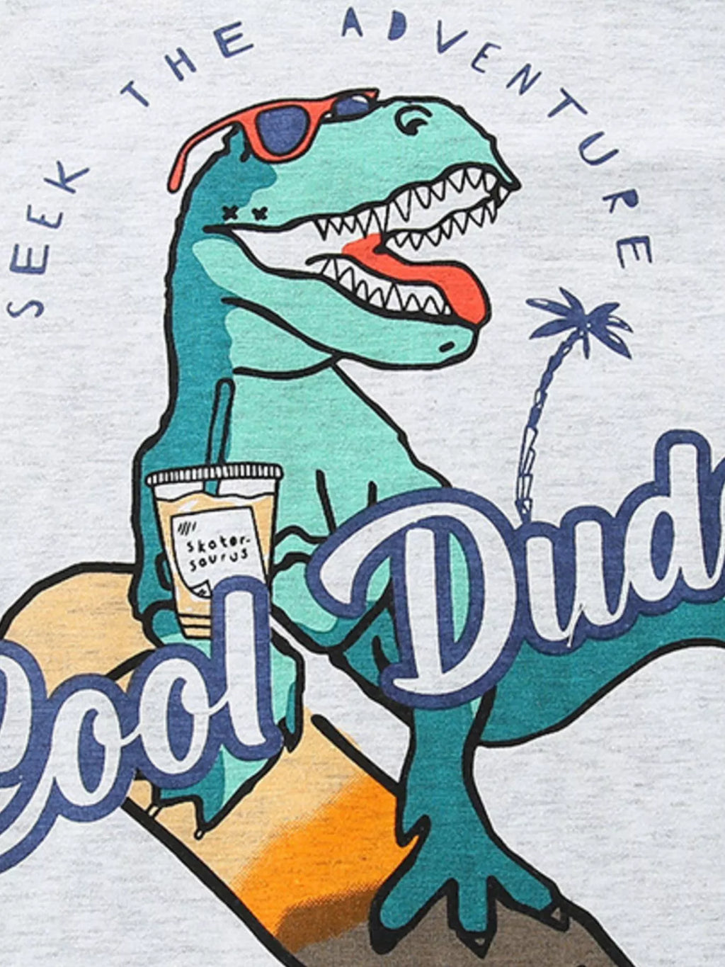 Children's Cool Dude Dinosaur Graphic T-Shirt