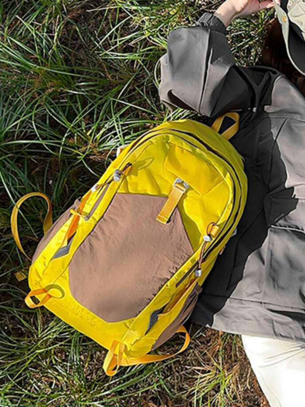 Lightweight Color Block Backpack Bag