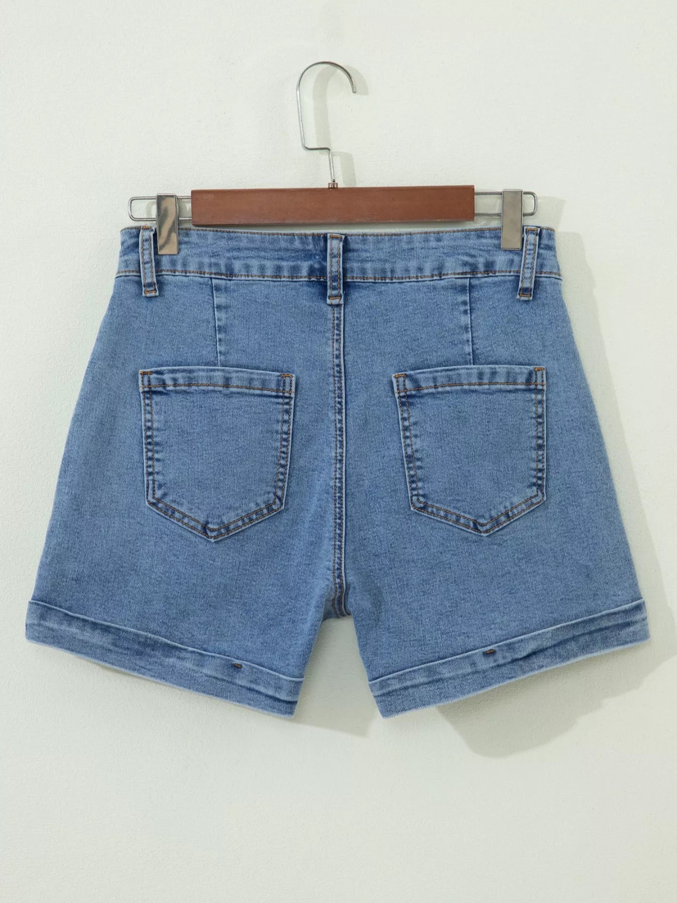 High-Waisted Denim Shorts
