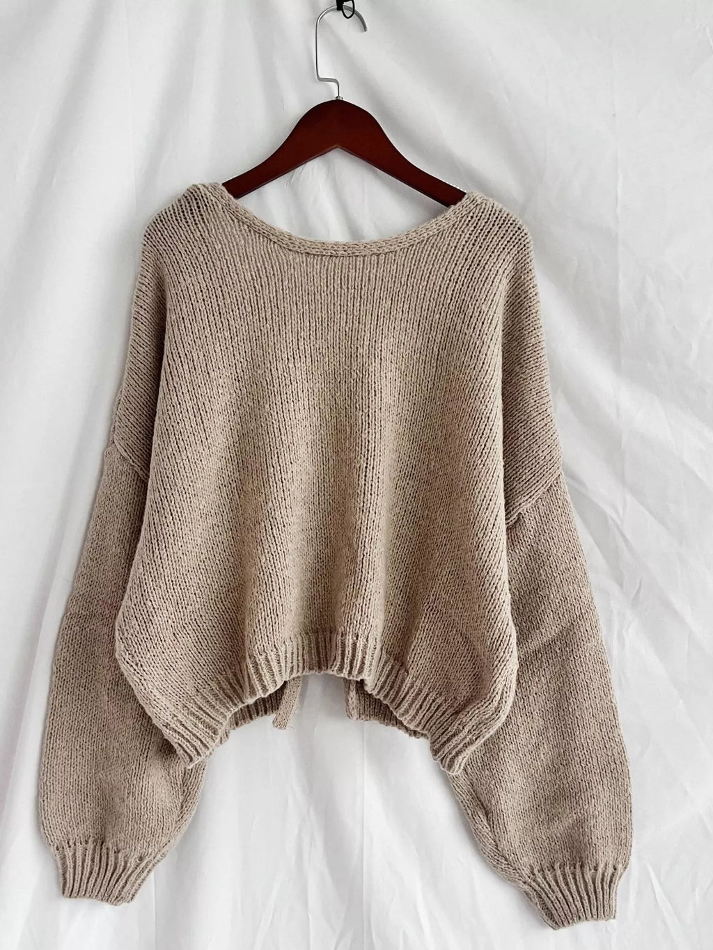Chunky Knit Tie-Front Cardigan