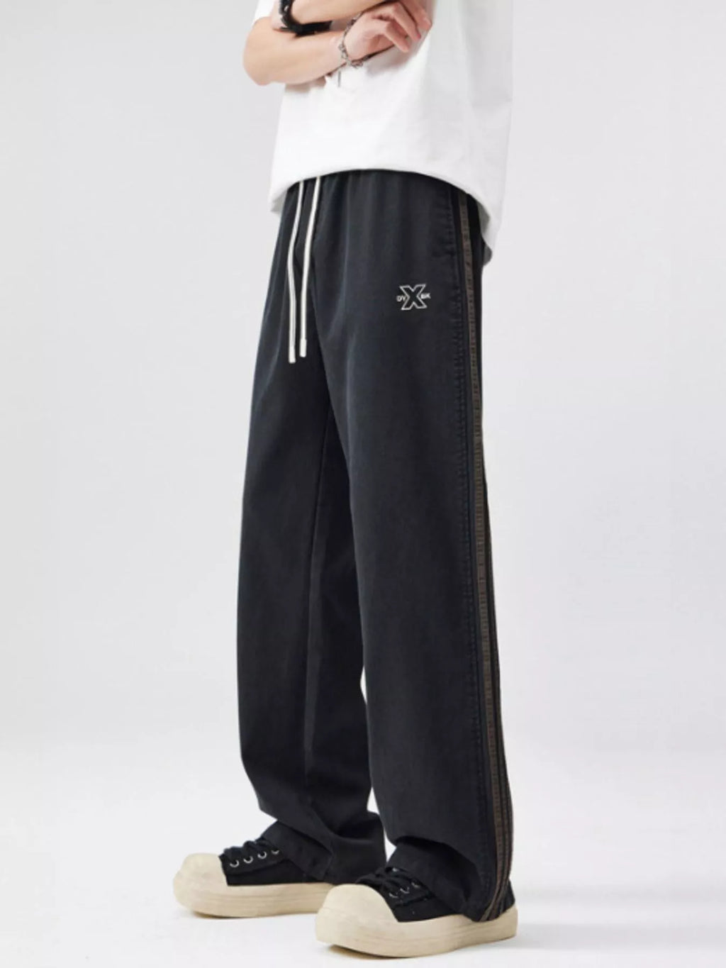 Men's Full Size Drawstring Wide Leg Pants Plus Size