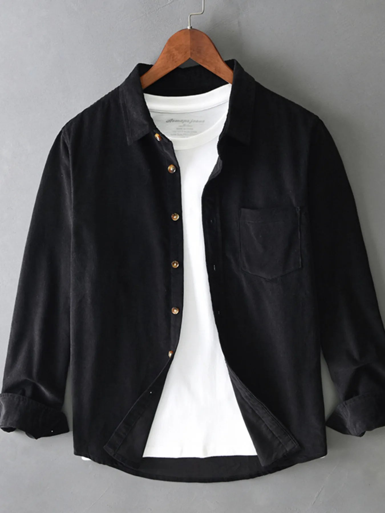 Men's Plus Size Button Up Long Sleeve Shirt