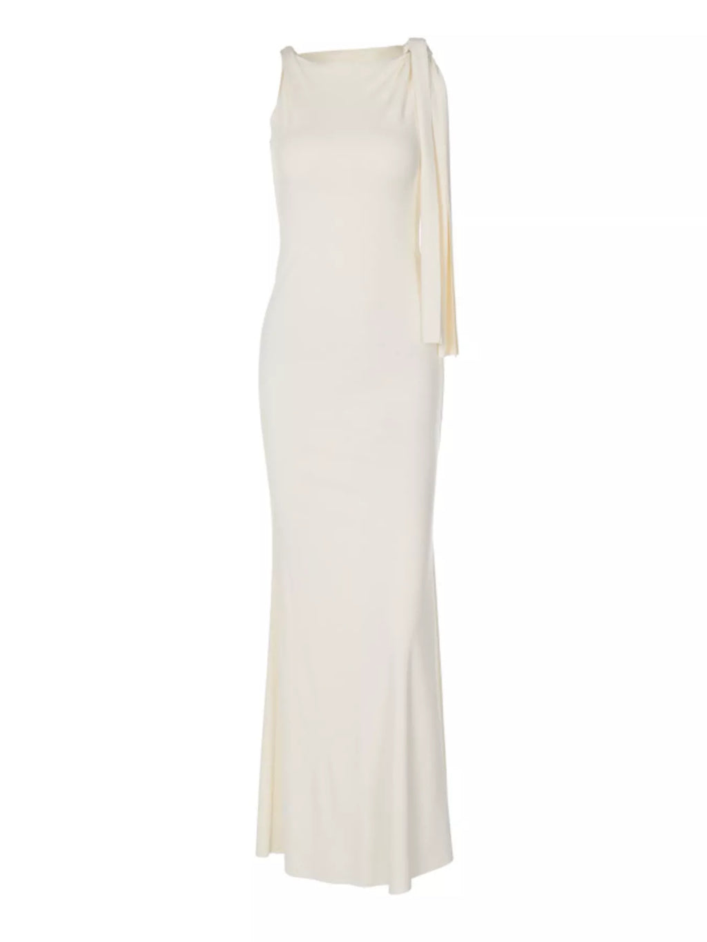 Sleeveless Maxi Dress with Draping Detail