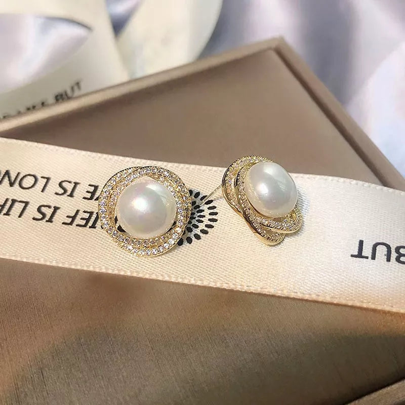 Pearl Stud Earrings