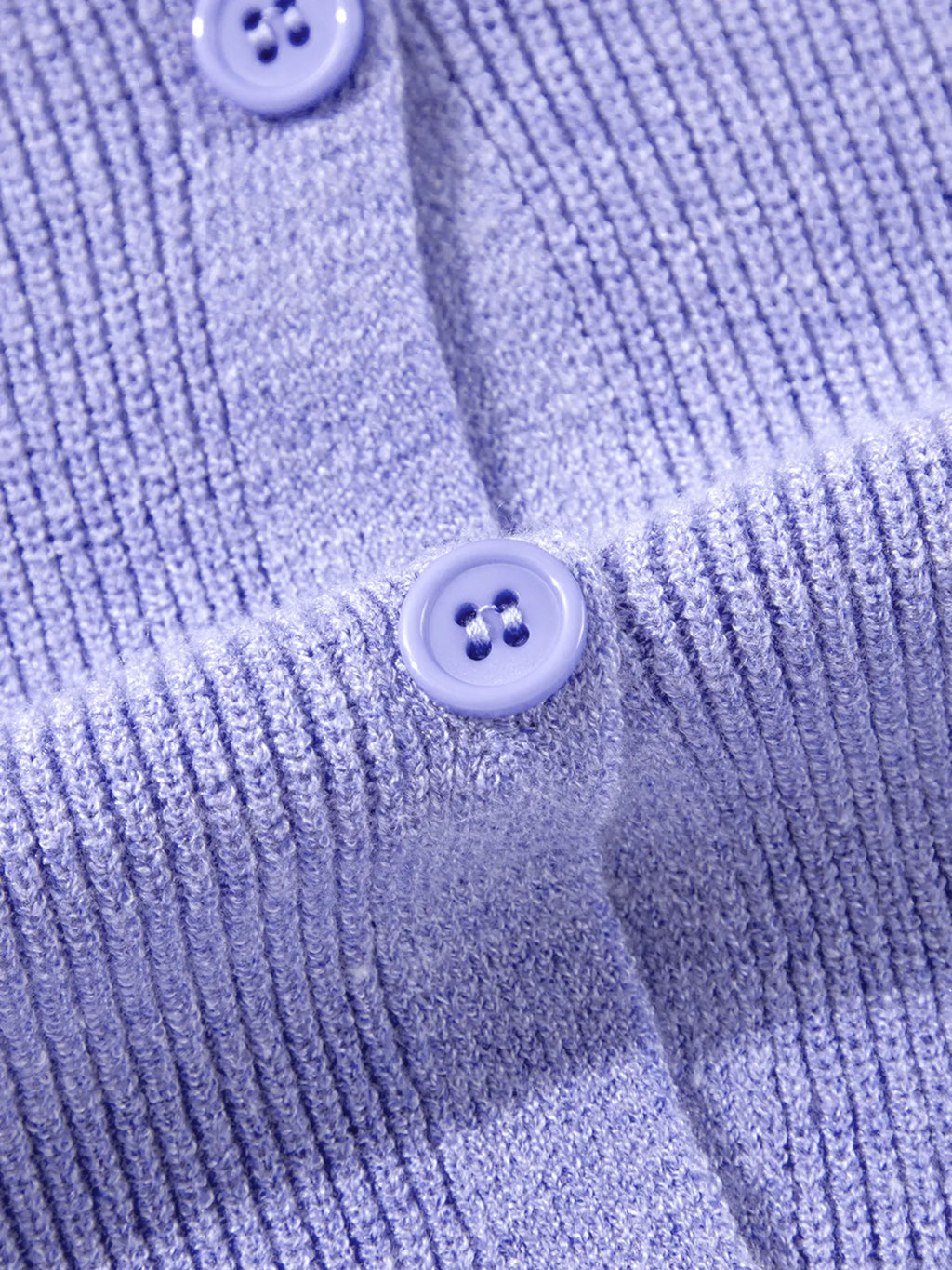Ribbed Knit Button Front V Neck Cardigan